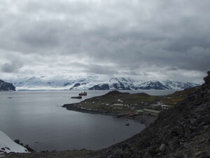 A view over Signy Station. Now only operational with BAS staff in the winter, it must have been amazing to winter there with Coronation Island across the strait.
