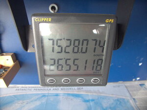 Type 75°28'04.4"S 26°55'07.1"W into google, but bear in mind it has long since moved!