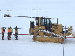 This was a big thing: big vehicles, big media and big buildings being moved on a big "road" (flattened especially for the purpose.) Halley is more than just these occasional programmes into big events though, there's a lot of amazing science that continued far beyond this season.