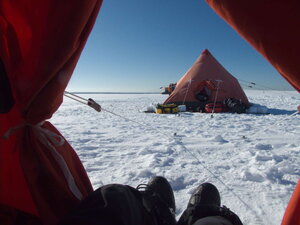 As winterers (though no longer wintering) we get to practice field trips, traditionally performed in pyramid tents in easily my favourite form of camping, no matter what the temperature. Canvas is AWESOME, as are skidoos!