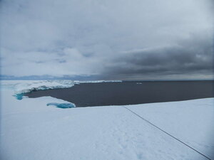Well, some crevasse training, can you guess where the rescuee is?