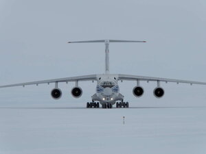 The Ilyushin aircraft operated by ALCI that was to take us to Cape Town
