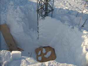 This was not my deployment to Halley, but rather an opportunity to fix up LRAD which had become buried. This is the device that collects and relays GPS data from around the Brunt.