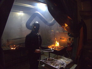 Antarctic BBQ, no open fires outside!