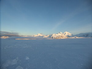 Spectacular view from the camping ground of the daytime sunlight.