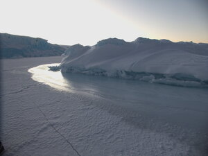 The frozen sea ice is quite an experience to be on.