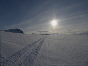 Bimbling off on skidoos!